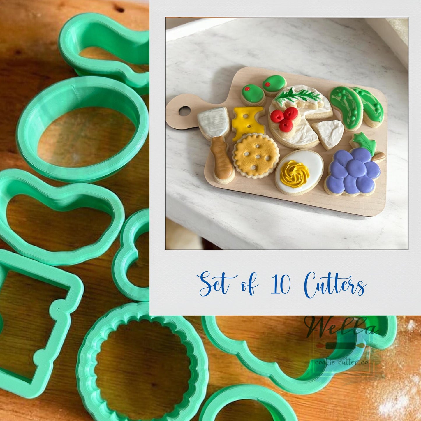 Charcuterie Set of 10 Cookie Cutters