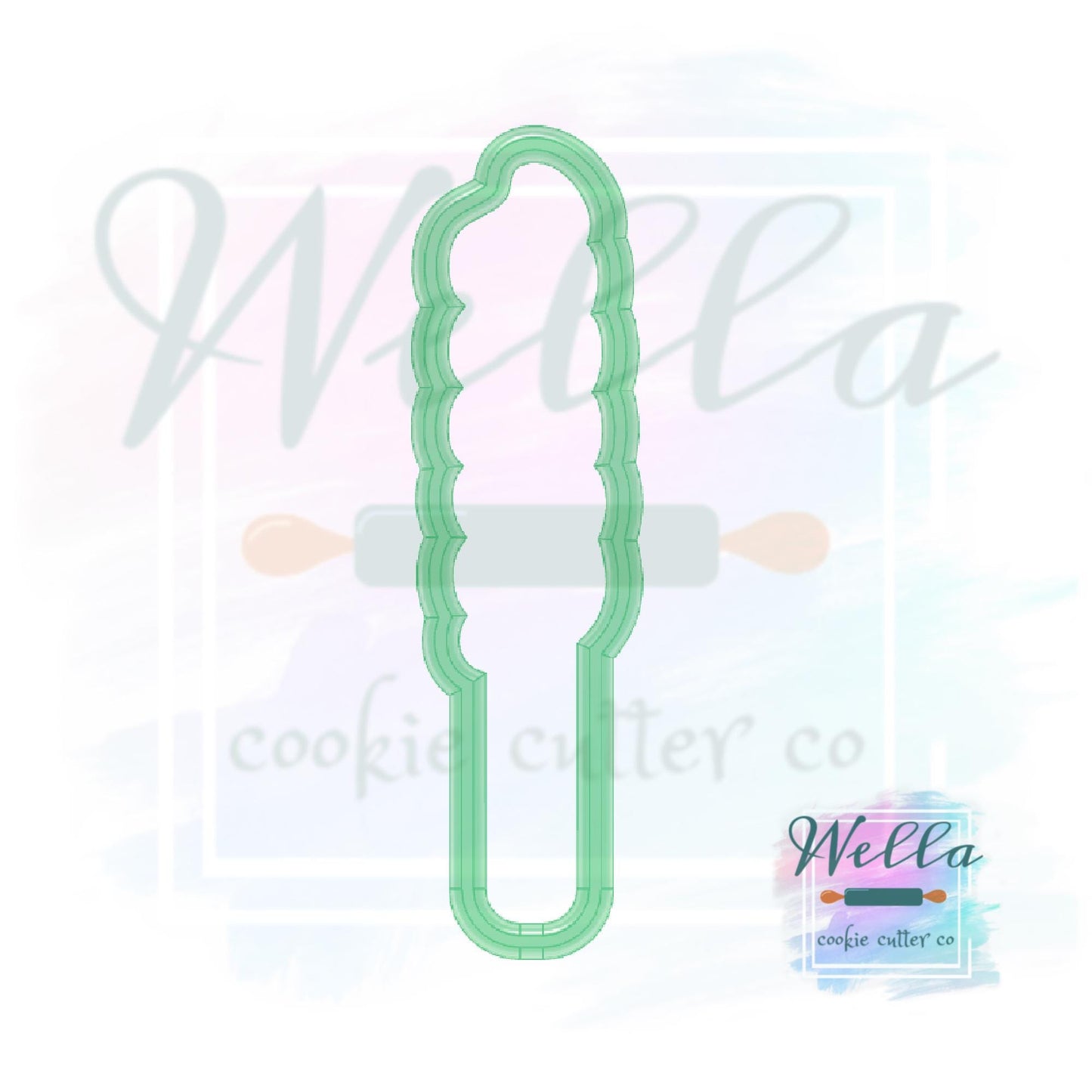 Twirl Lollipop Cookie Cutter with Optional Stencil, Candy Themed Cookie Cutter