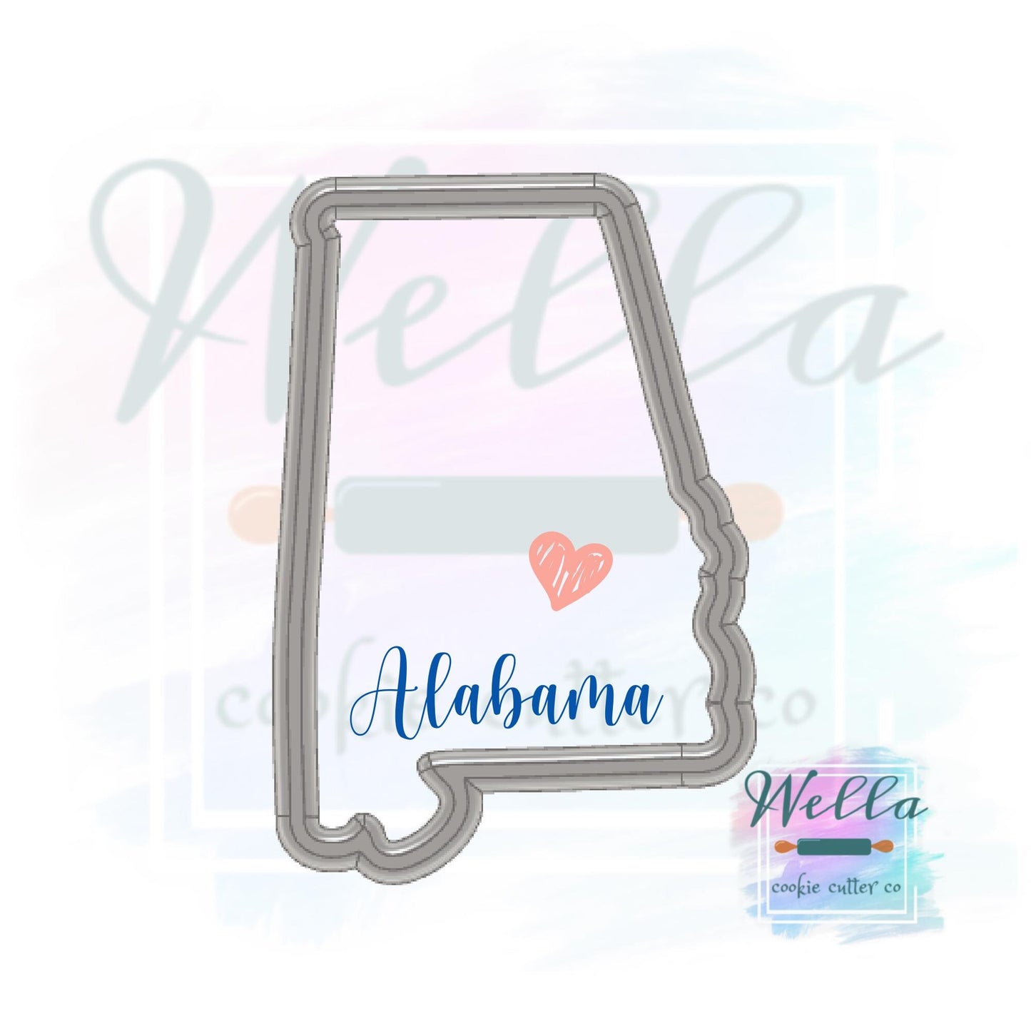 State of Alabama Cookie Cutter