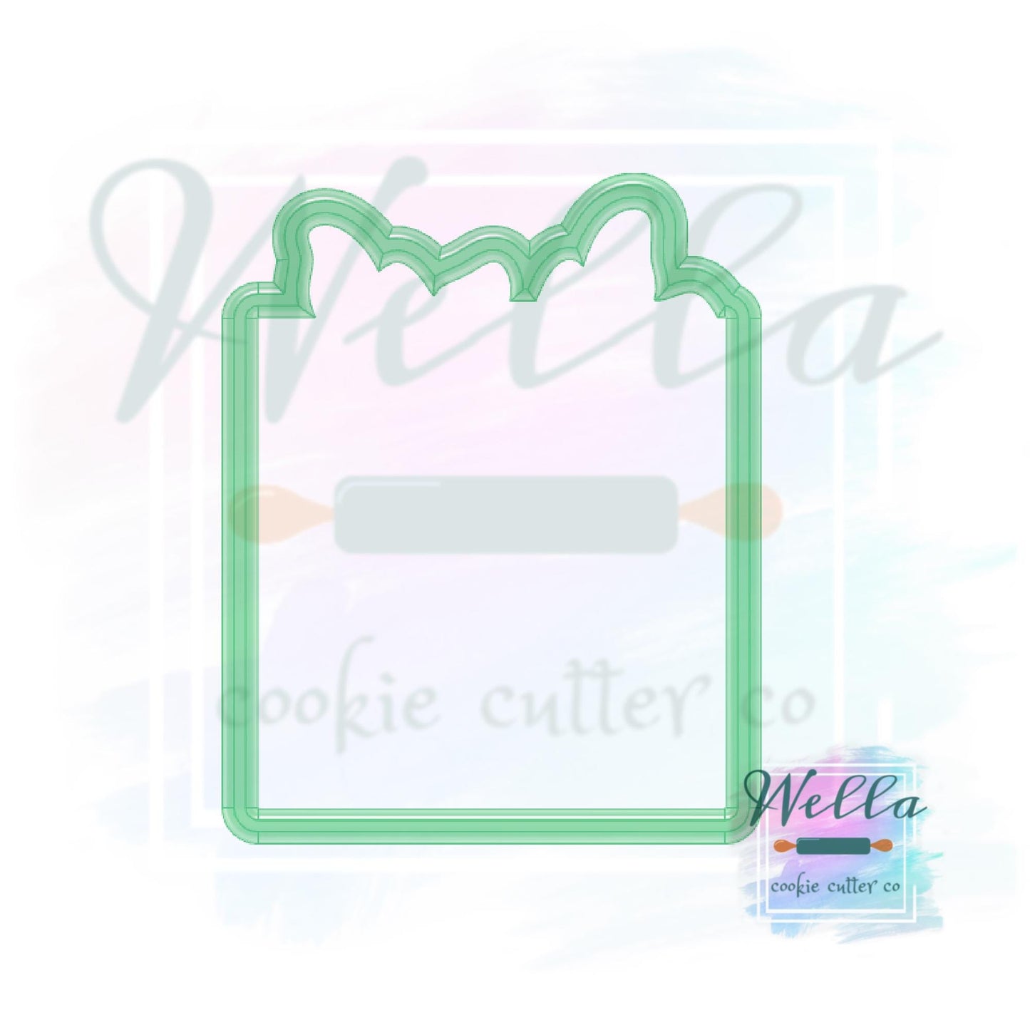 Present with Greenery Cookie Cutter