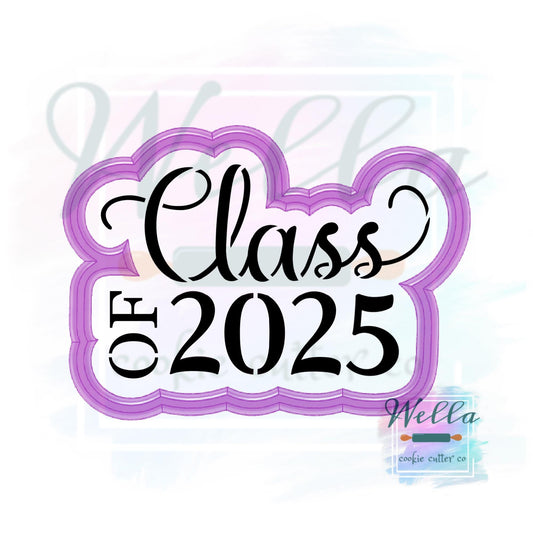 Graduation Class of 2025 #1 Cookie Cutter with Optional Stencil