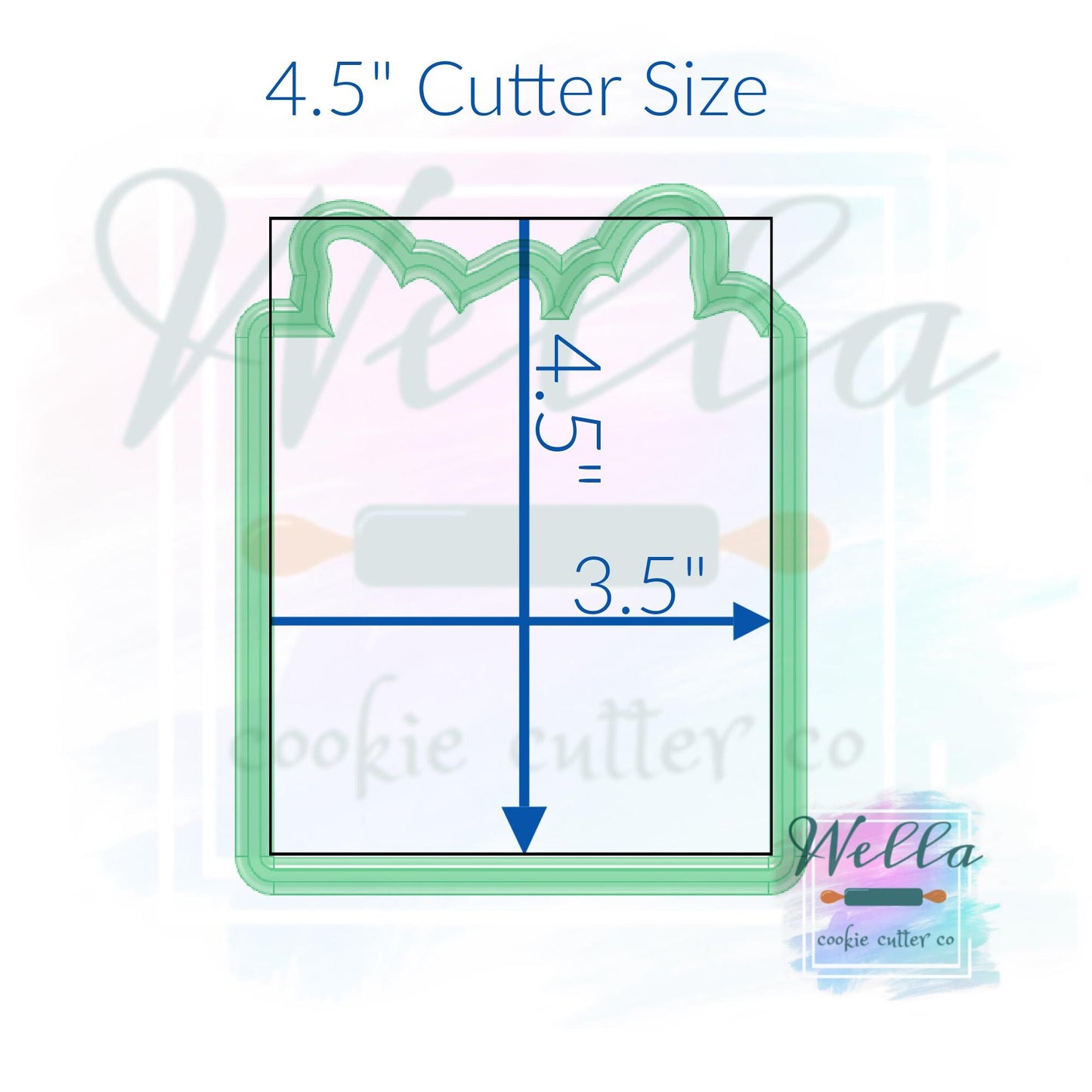 Present with Greenery Cookie Cutter