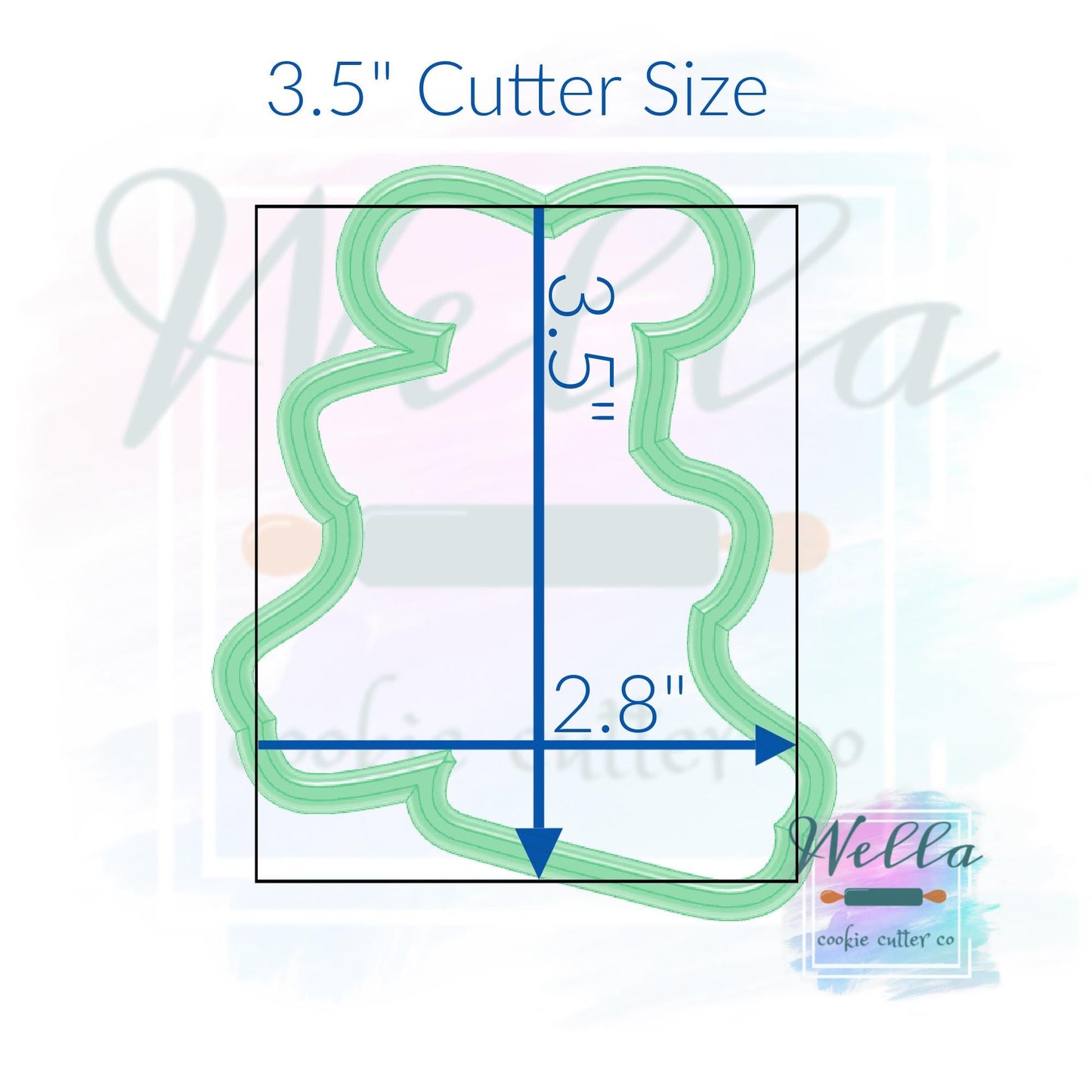 Pair of Ice Skates Cookie Cutter