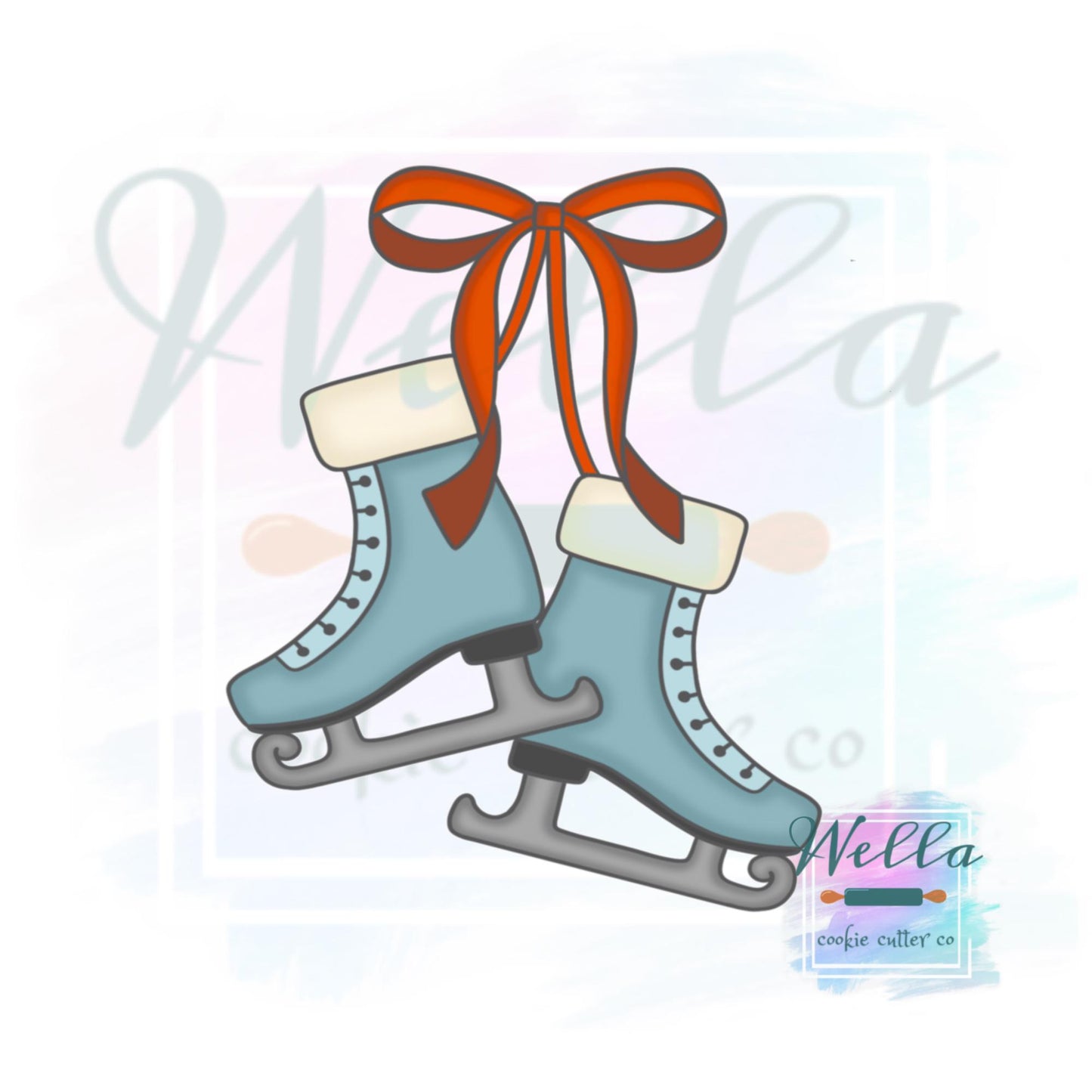 Pair of Ice Skates Cookie Cutter
