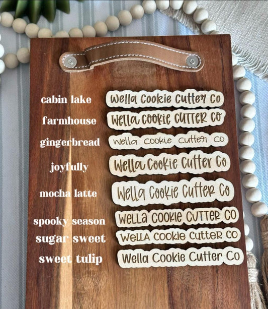 Business Logo on Wood or Acrylic, Watermark Business Tag