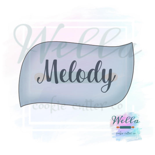 Plaque Melody Cookie Cutter