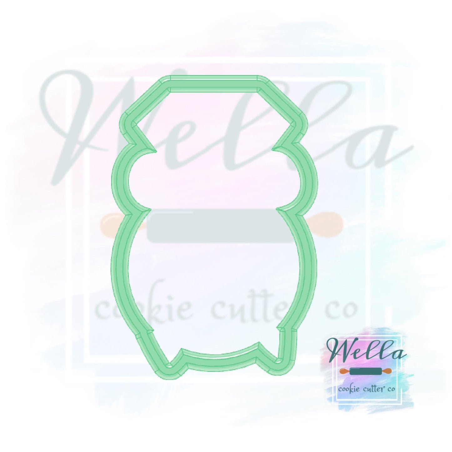 Wedding Ring with Long Bow Cookie Cutter