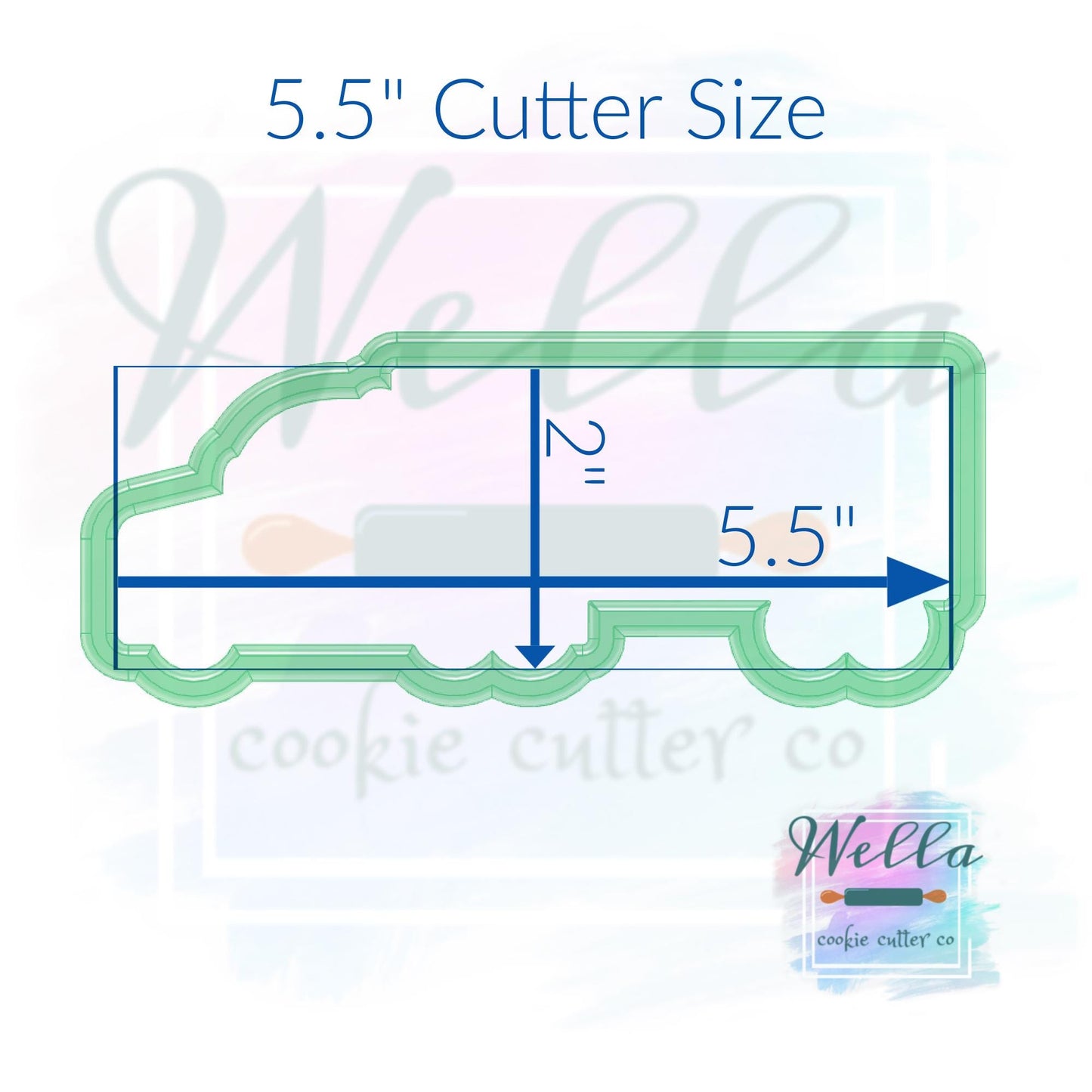 Semi-Truck Cookie Cutter
