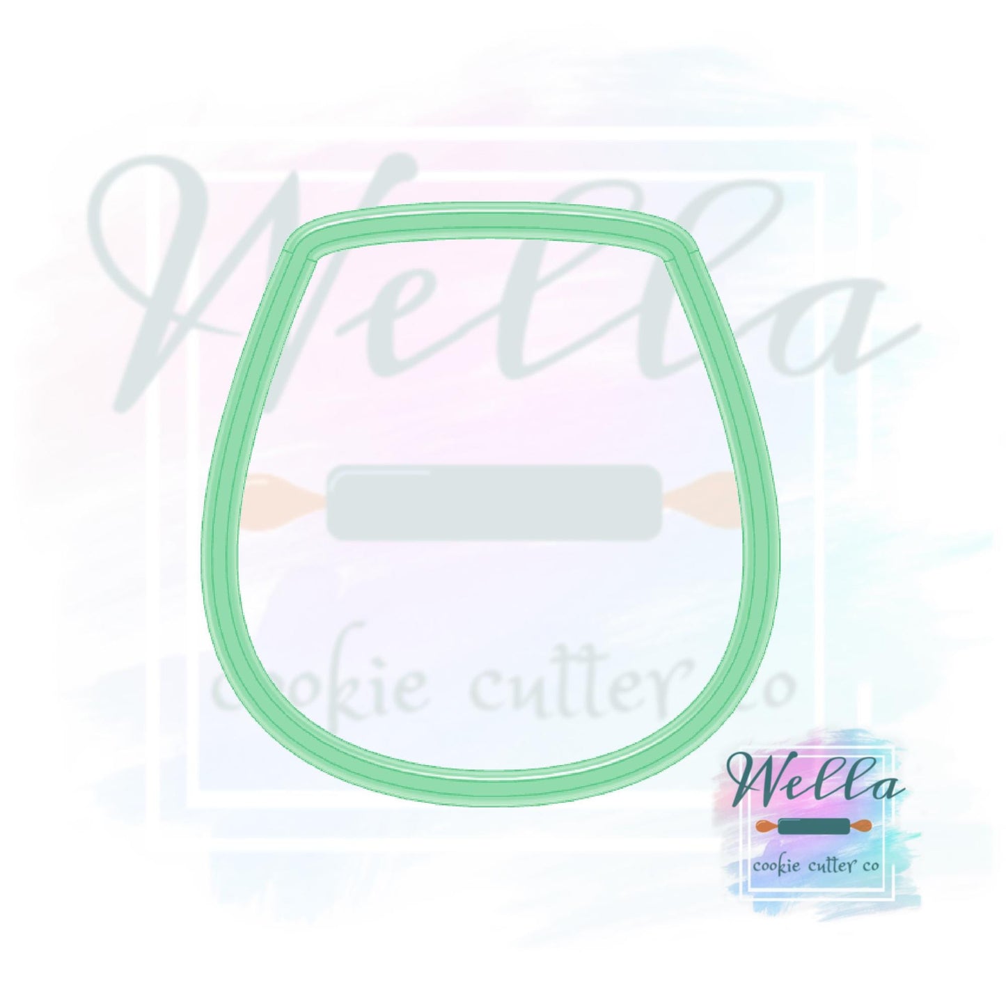 Stemless Wine Glass Cookie Cutter