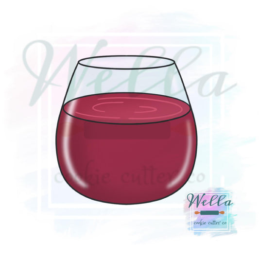 Stemless Wine Glass Cookie Cutter