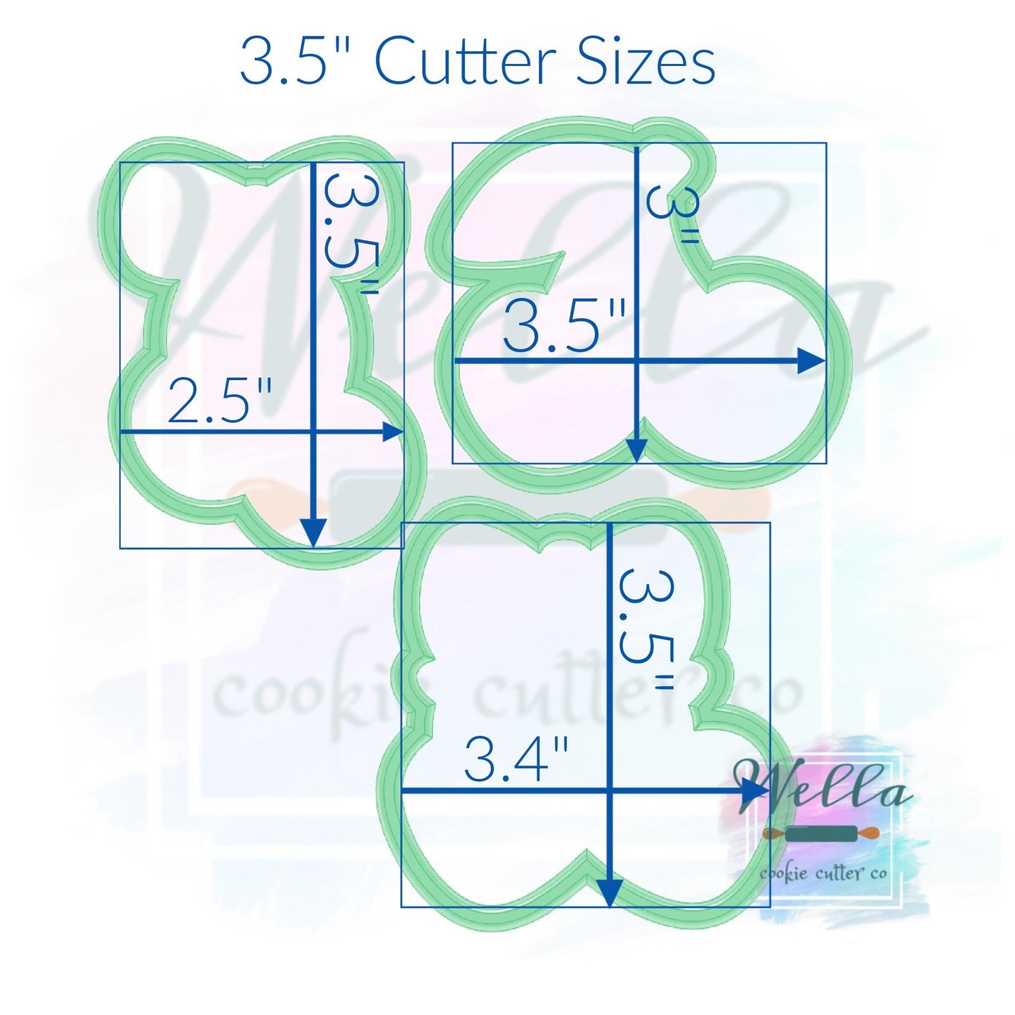 Cherries Croquette Bow Cookie Cutters