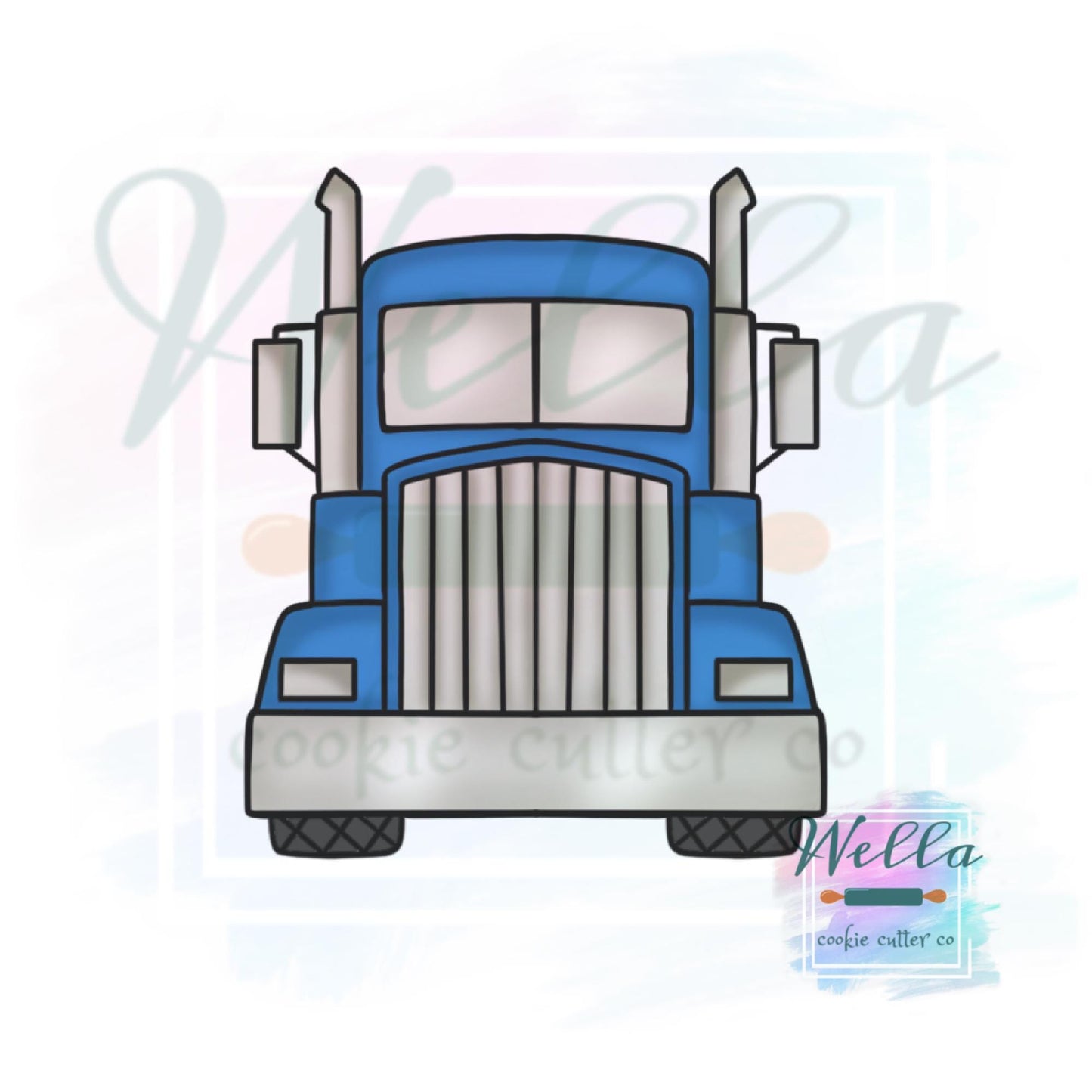 Semi-Truck Front Cookie Cutter