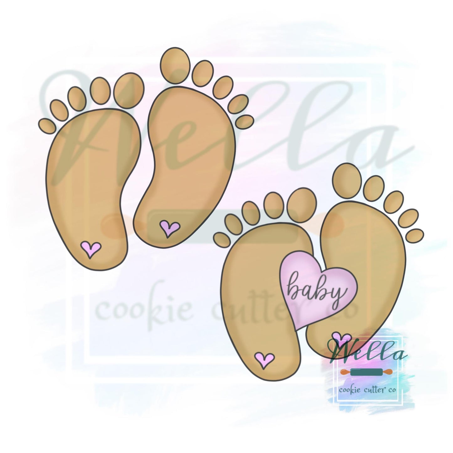 Baby Footprints Cookie Cutter