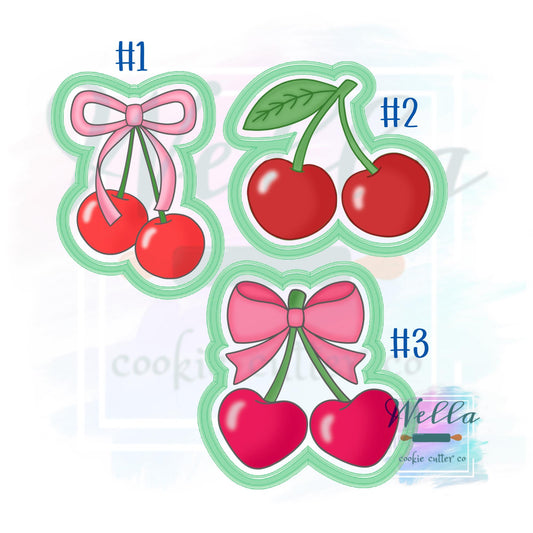Cherries Croquette Bow Cookie Cutters