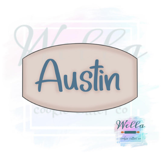 Austin Plaque Cookie Cutter