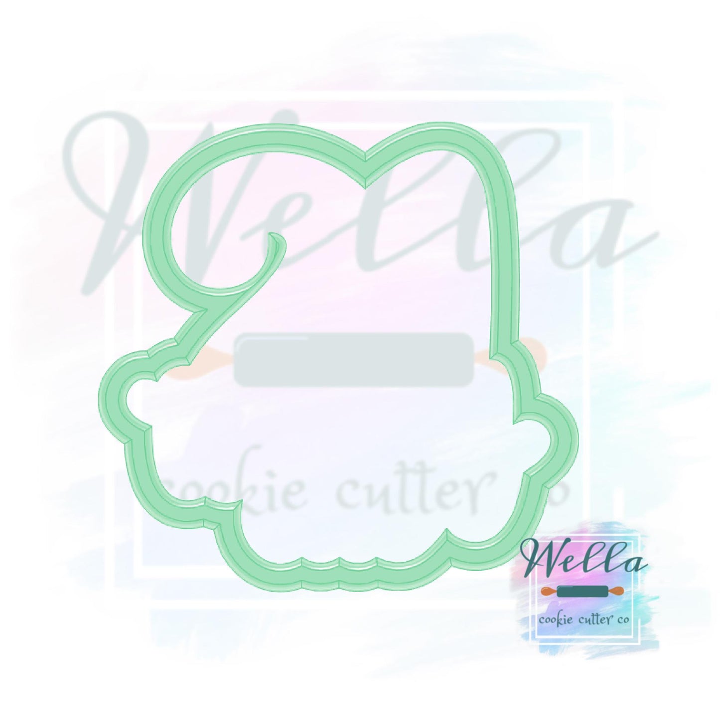 21 with Text Cookie Cutter - Optional Stencil