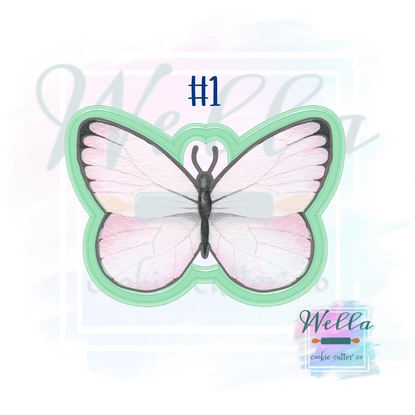 Pink Butterfly Cookie Cutter Set