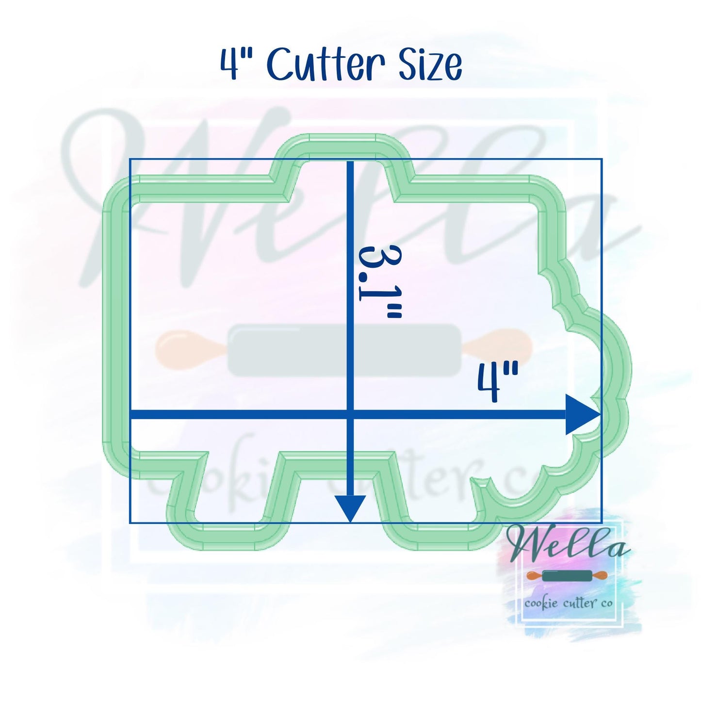 Short Easel Sign Cookie Cutter