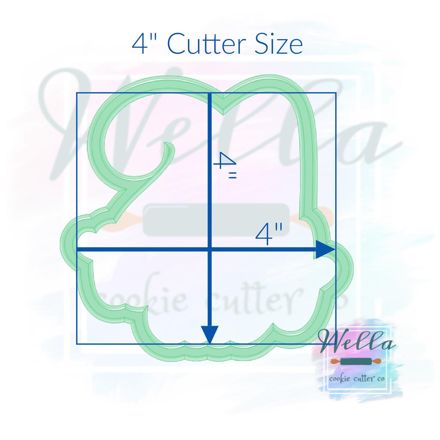21 with Text Cookie Cutter - Optional Stencil
