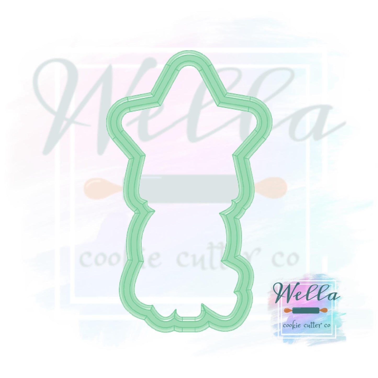 Star Wand with Ribbons Cookie Cutter
