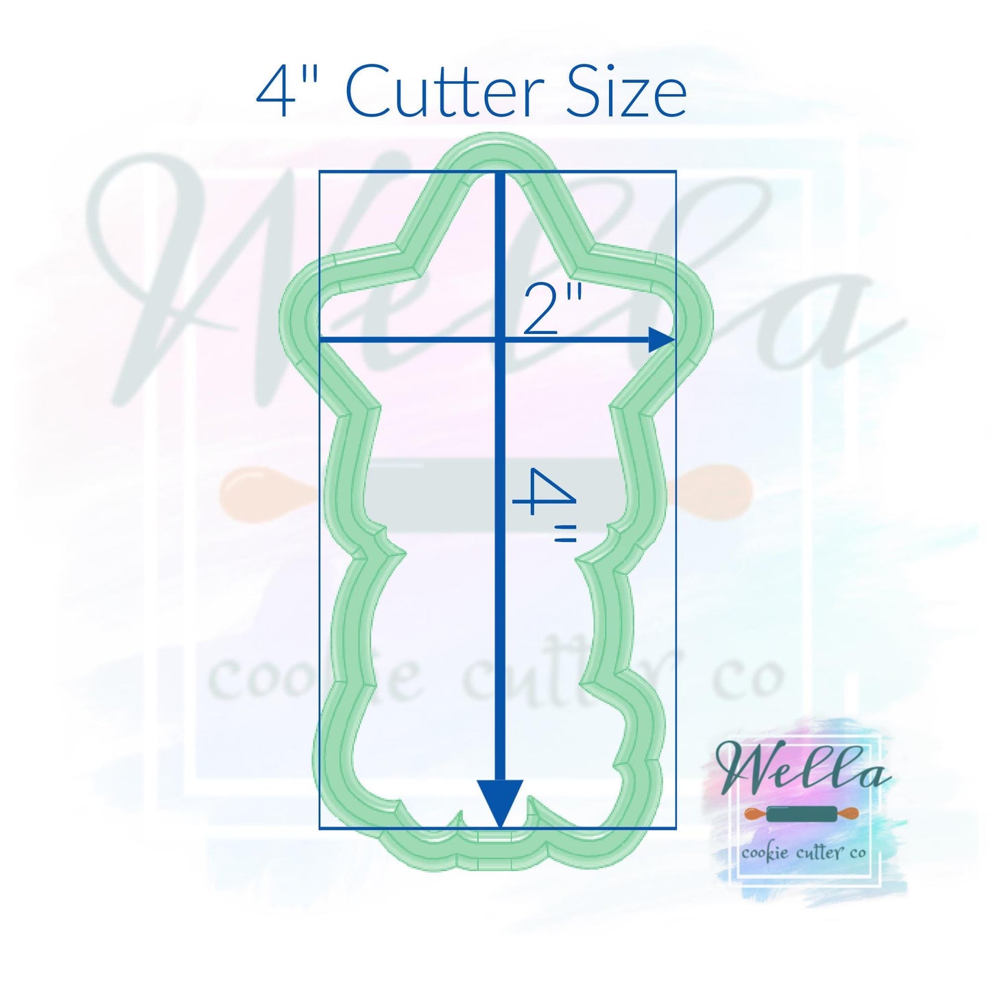 Star Wand with Ribbons Cookie Cutter