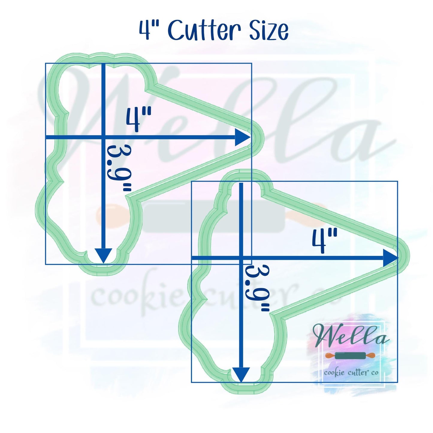 Party Pennant Flag with Tassels Cookie Cutter - 2 Shape Options with Optional Stencil Guide