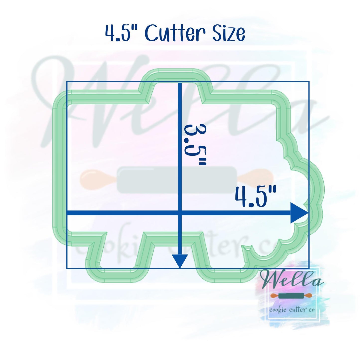 Short Easel Sign Cookie Cutter