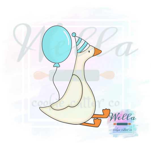 Goose with Balloon Cookie Cutter
