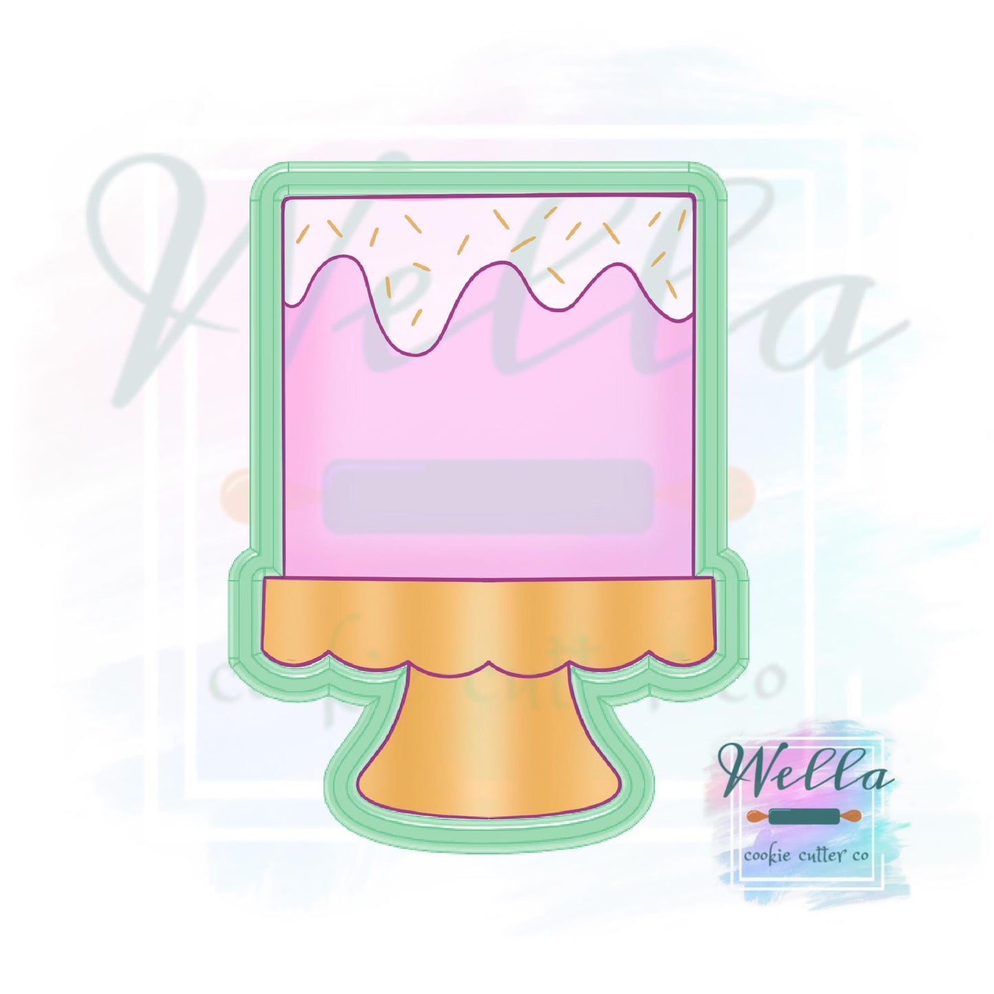 Cake on Stand #1 Cookie Cutter