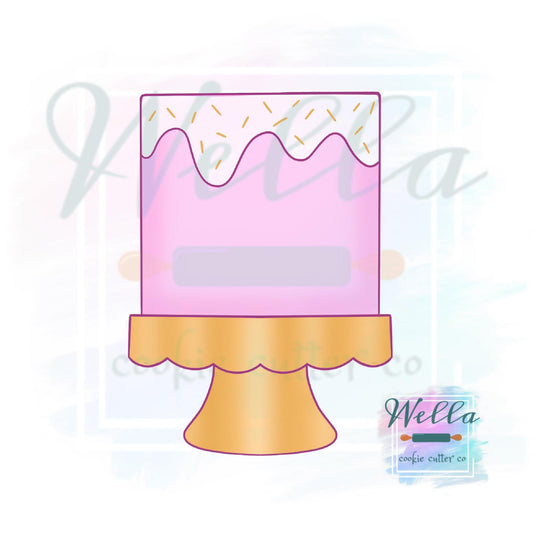 Cake on Stand #1 Cookie Cutter