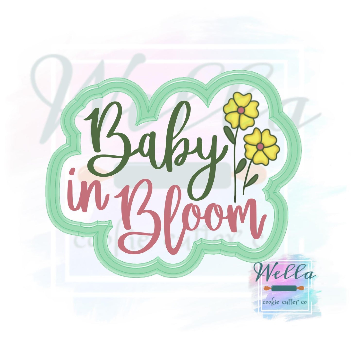 Baby in Bloom #1 Cookie Cutter