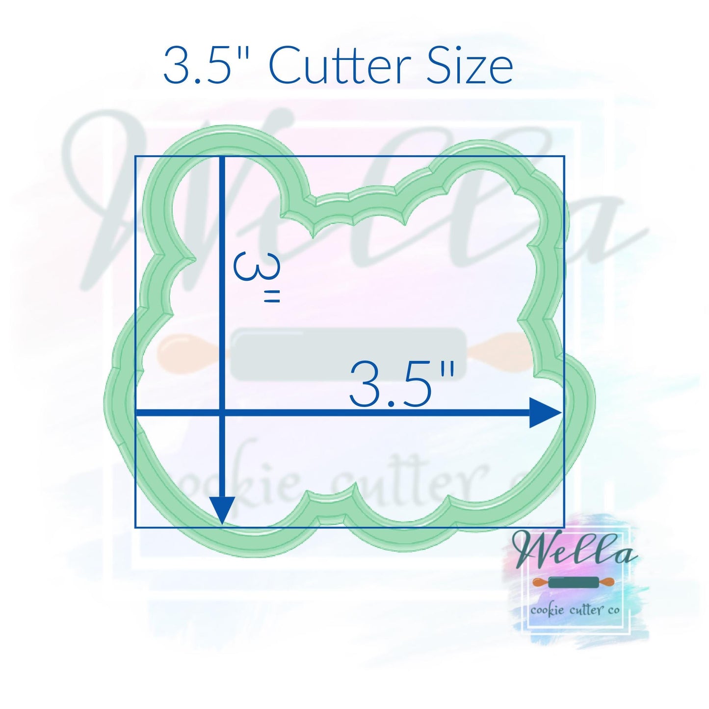 Sweet One Strawberry Cookie Cutter with Optional Stencil