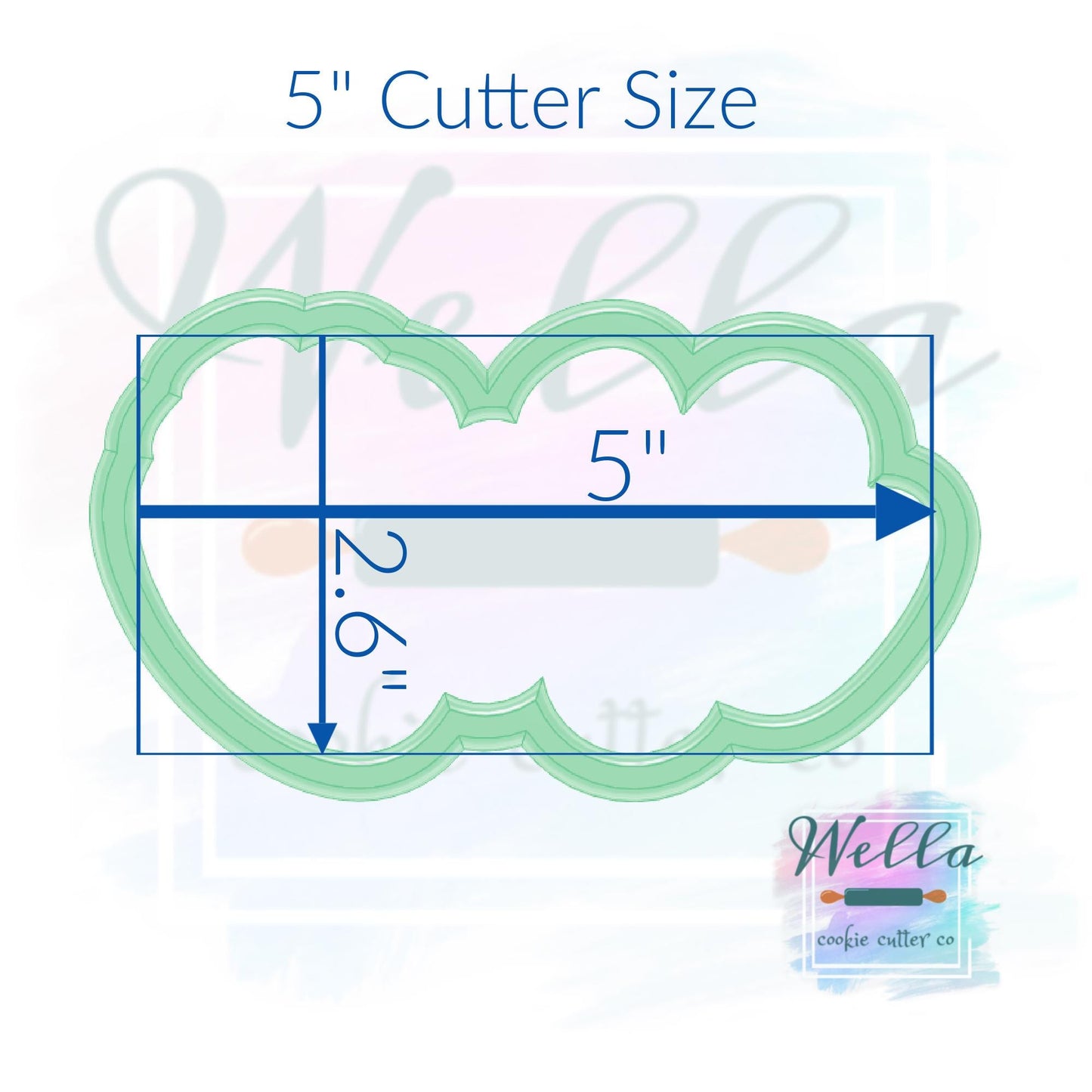 Strawberry One #2 Cookie Cutter with Optional Stencil