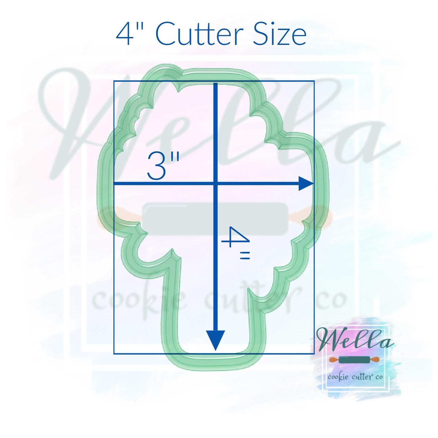 Floral Cross Cookie Cutter