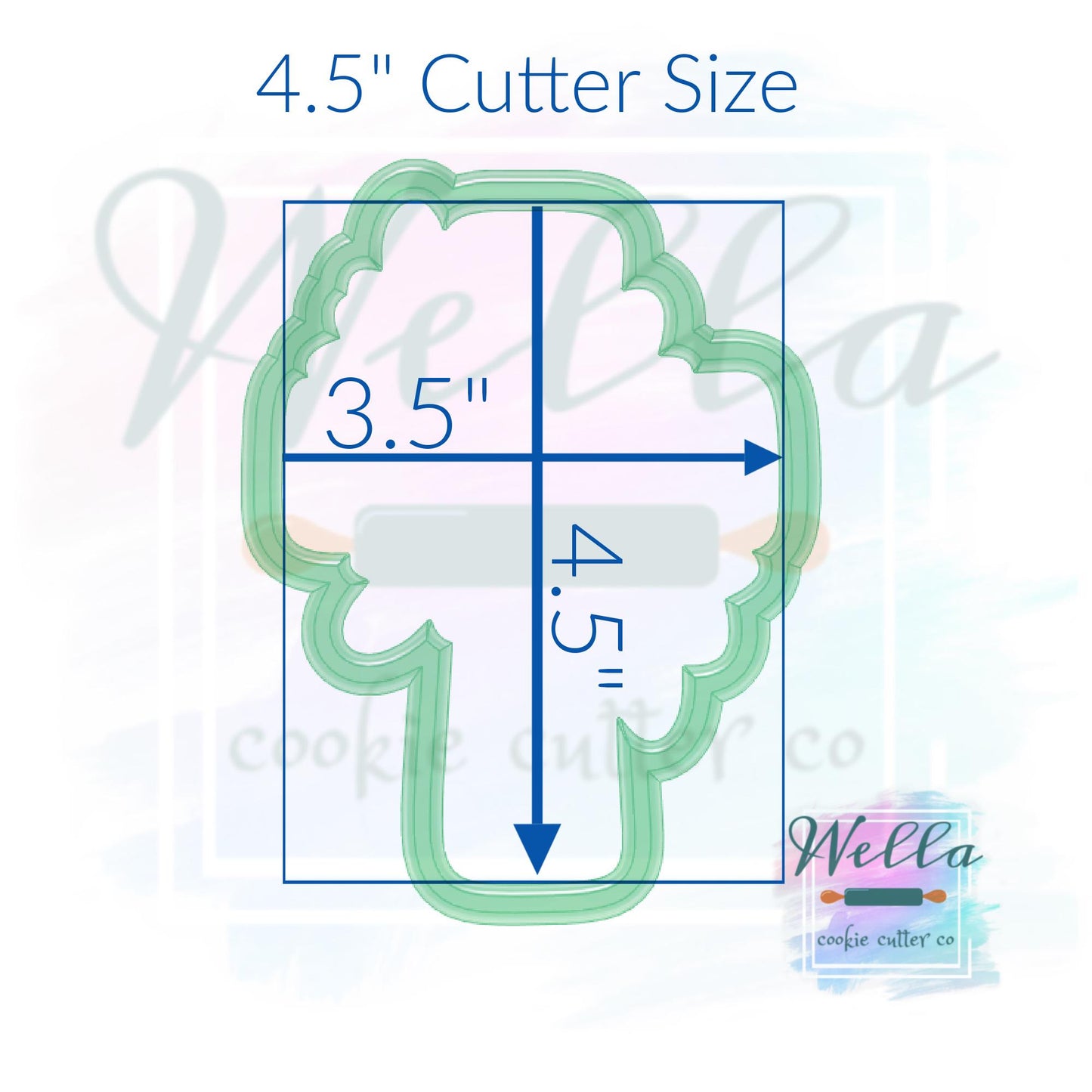 Floral Cross Cookie Cutter