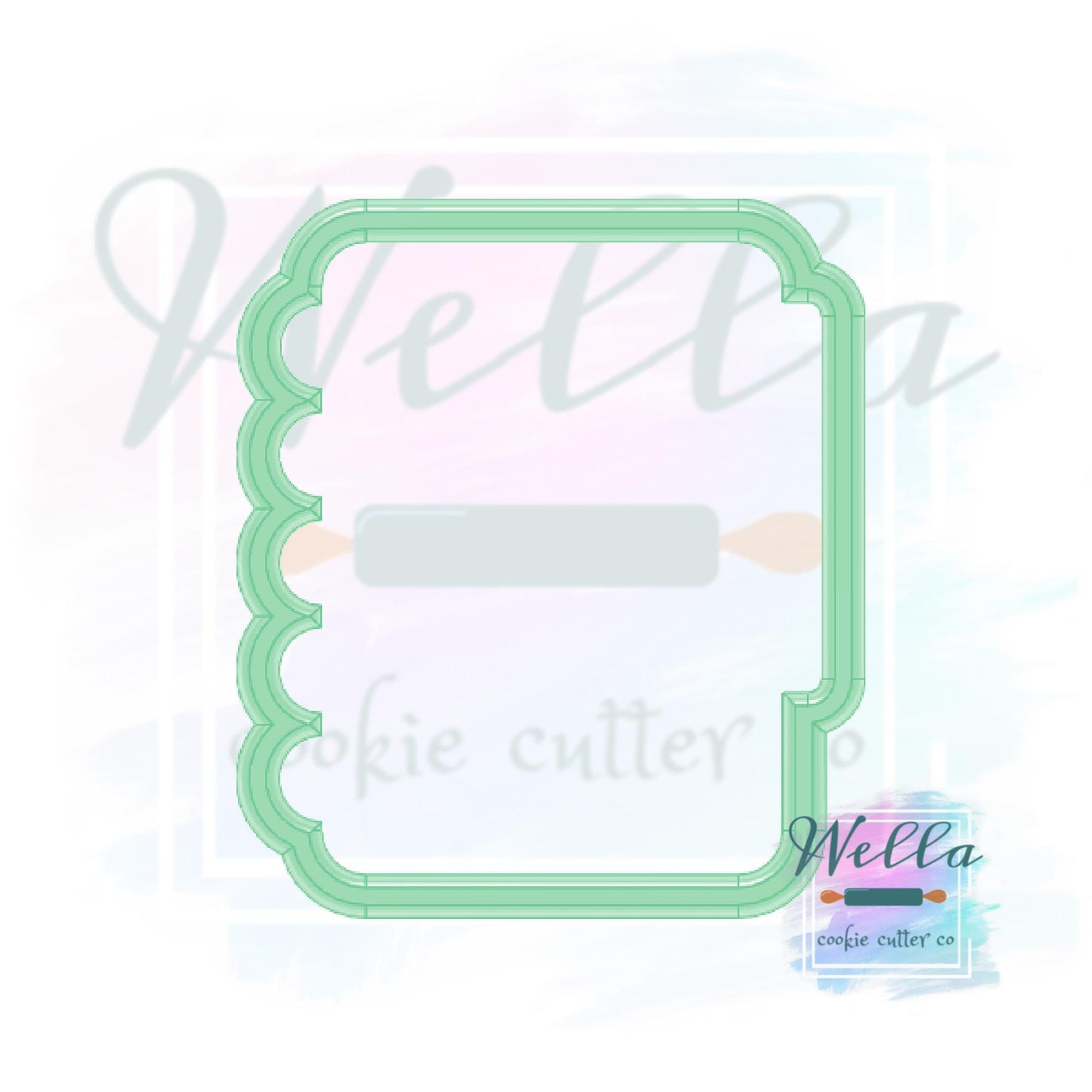 Notebook with Tabs Cookie Cutter