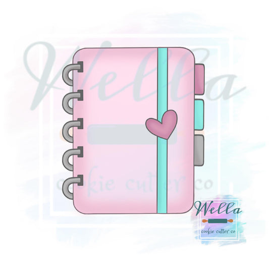 Notebook with Tabs Cookie Cutter
