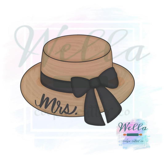 Beach Hat with Bow Cookie Cutter