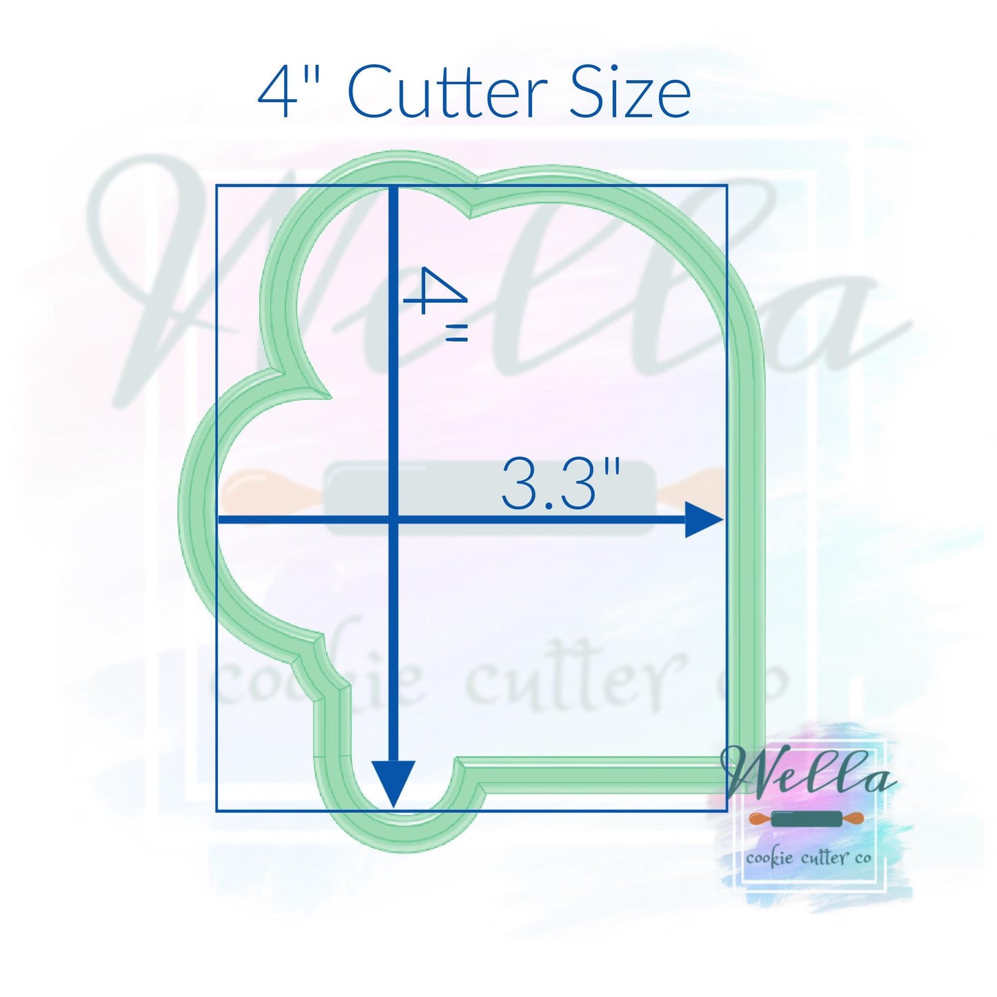 Balloon Arch Plaque Cookie Cutter