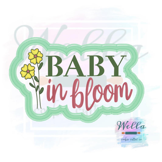 Baby in Bloom #2 Cookie Cutter