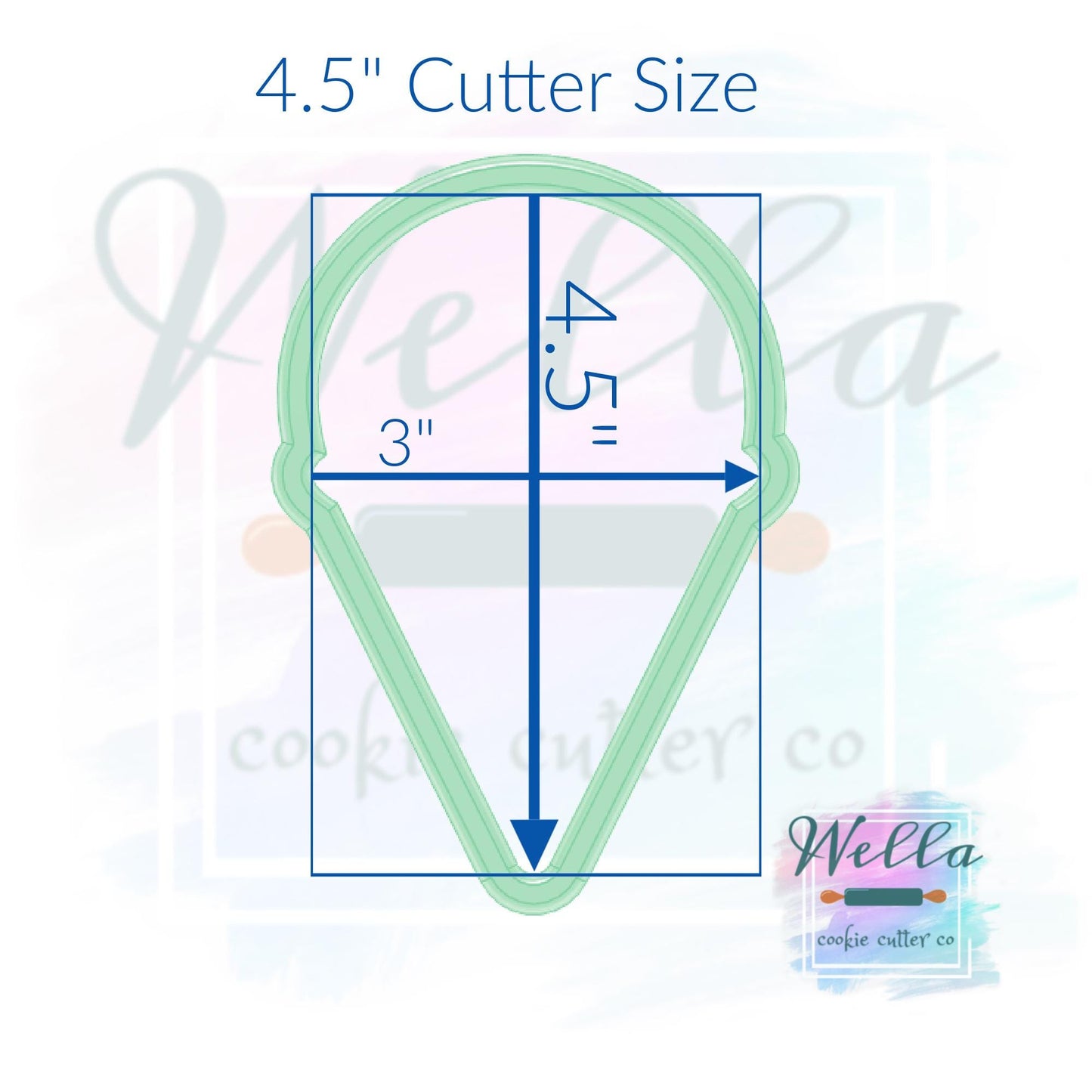Snow Cone Cookie Cutter
