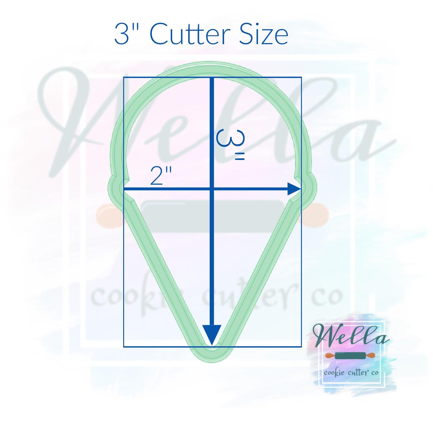 Snow Cone Cookie Cutter