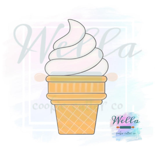 Ice Cream Sugar Cone Cookie Cutter