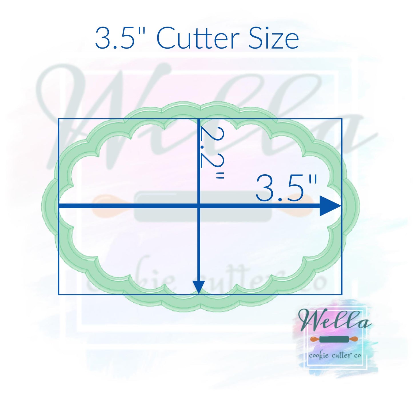 Scalloped Oval Cookie Cutter