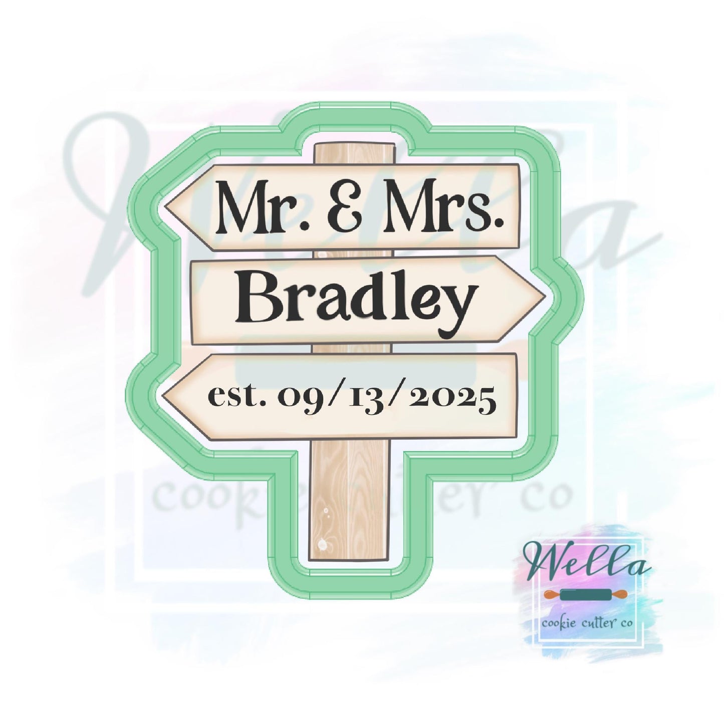 Wooden Signpost Cookie Cutter