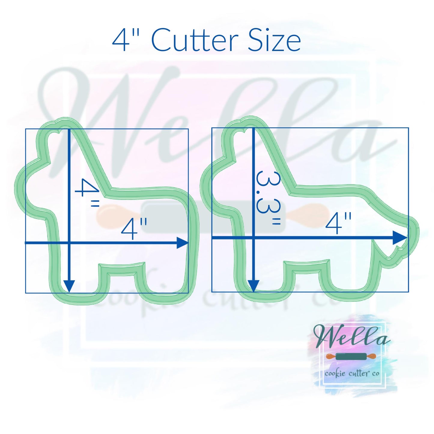 Pinata Cookie Cutter - 2 Shape Options - with or without tail