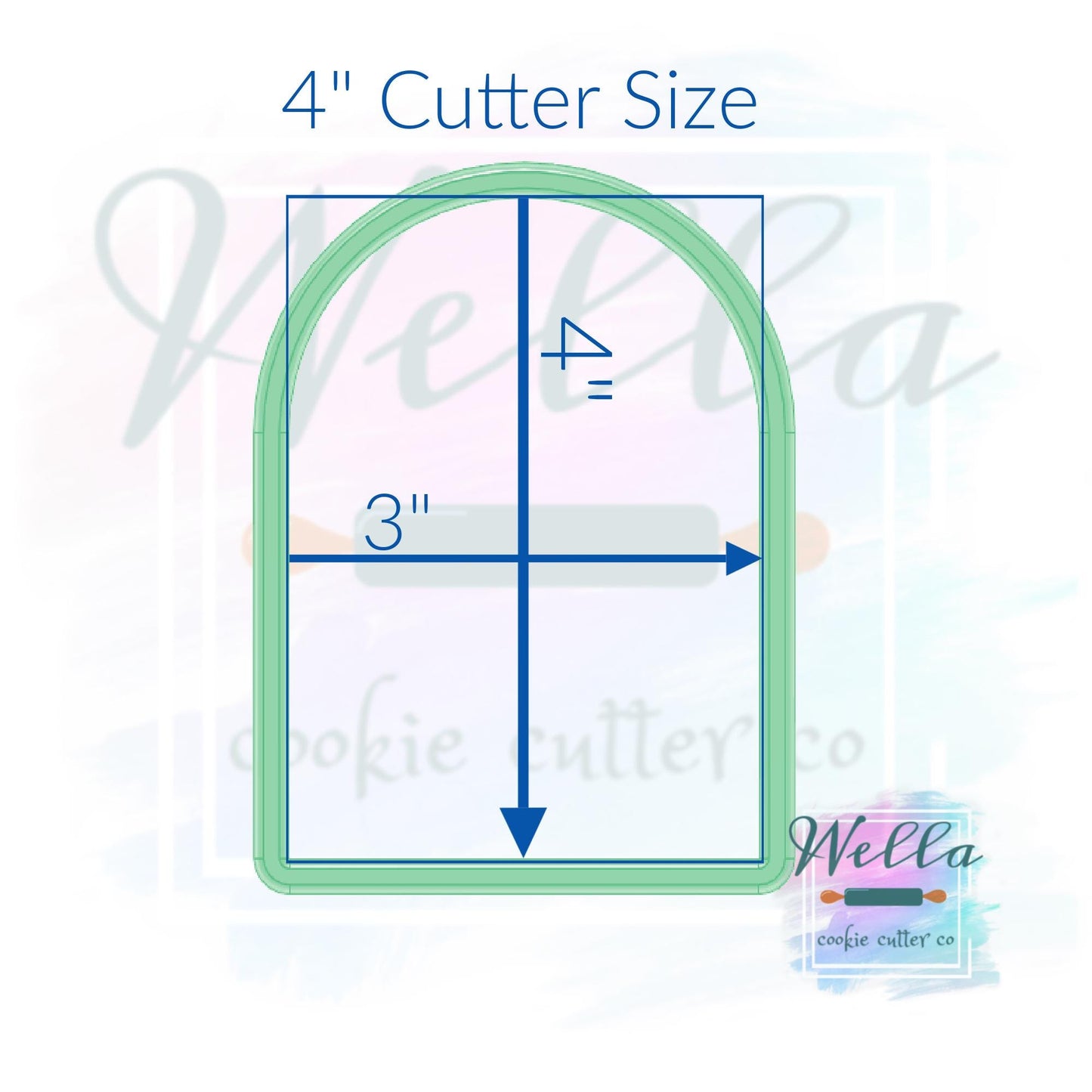 Short Arch Plaque Cookie Cutter