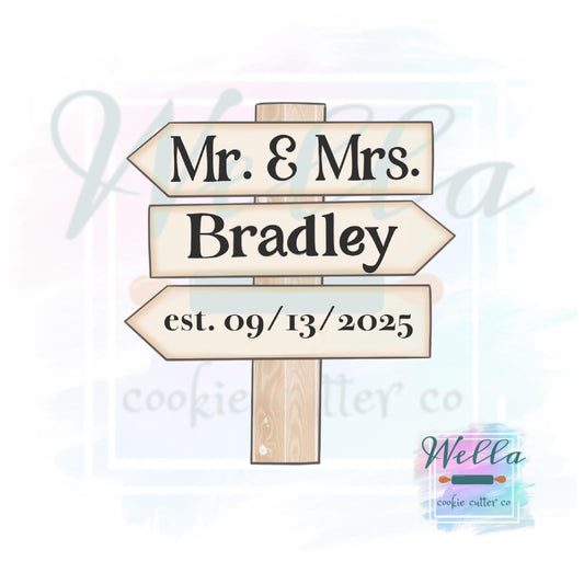 Wooden Signpost Cookie Cutter
