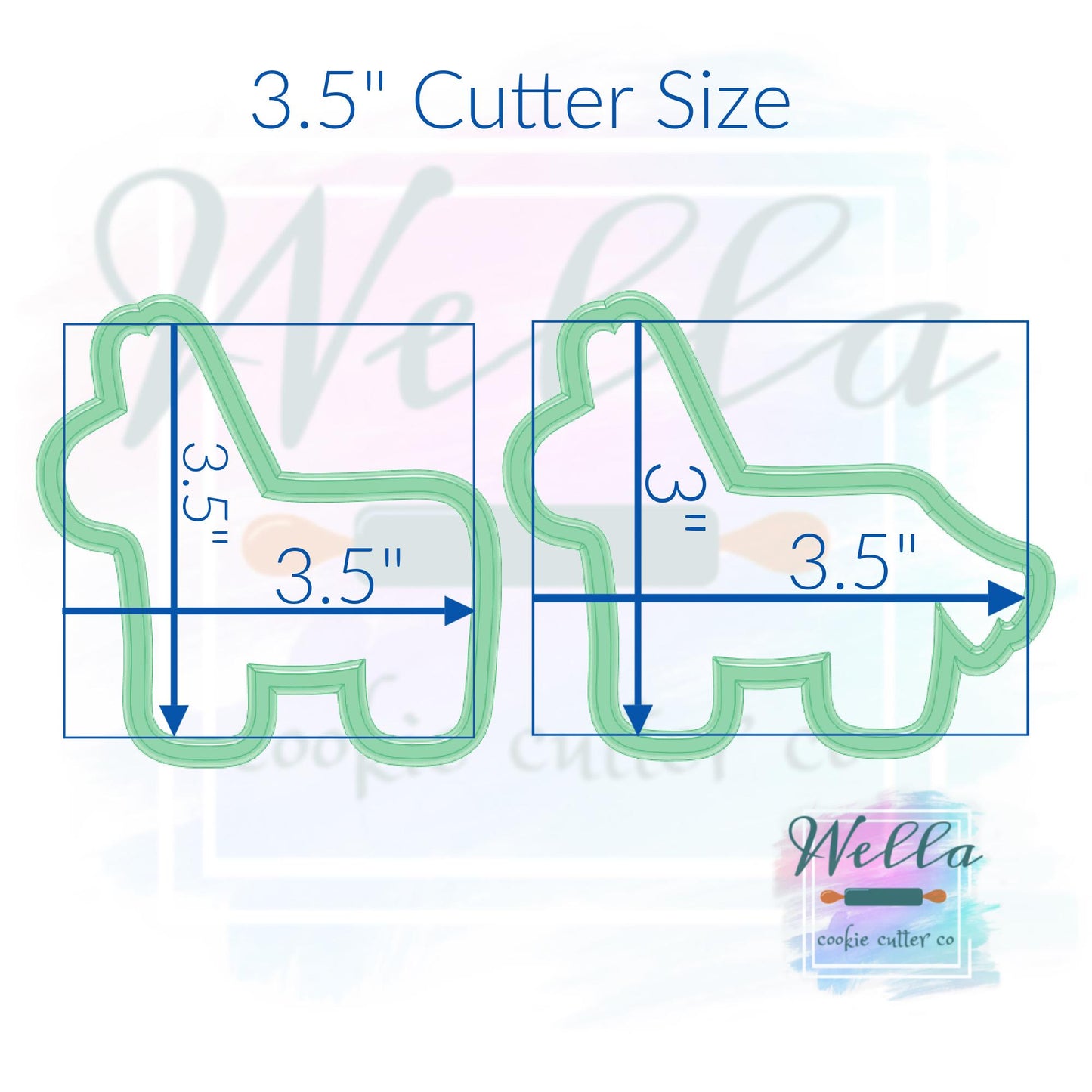 Pinata Cookie Cutter - 2 Shape Options - with or without tail