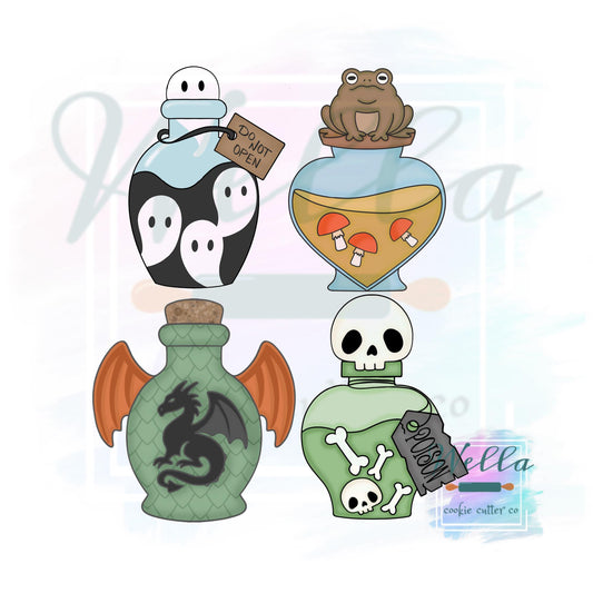 Spooky Potions Cookie Cutters - Set of 4